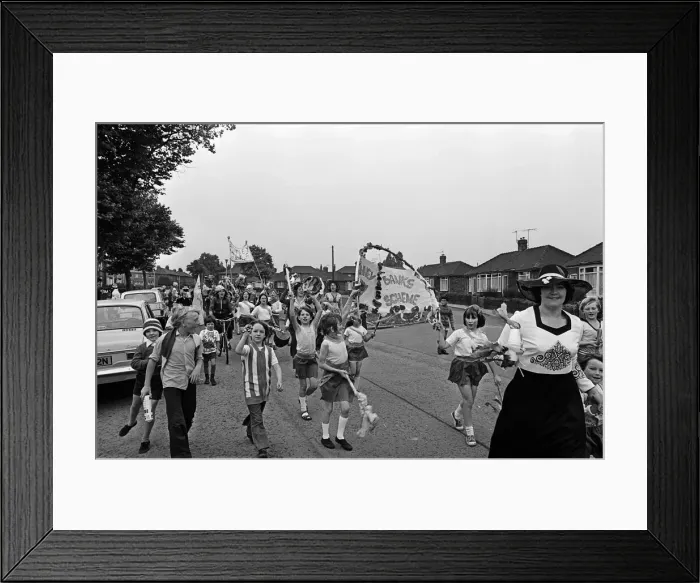 Framed Print : Whinney Banks carnival. 1976 Framed Print : Whinney Banks carnival. 1976
