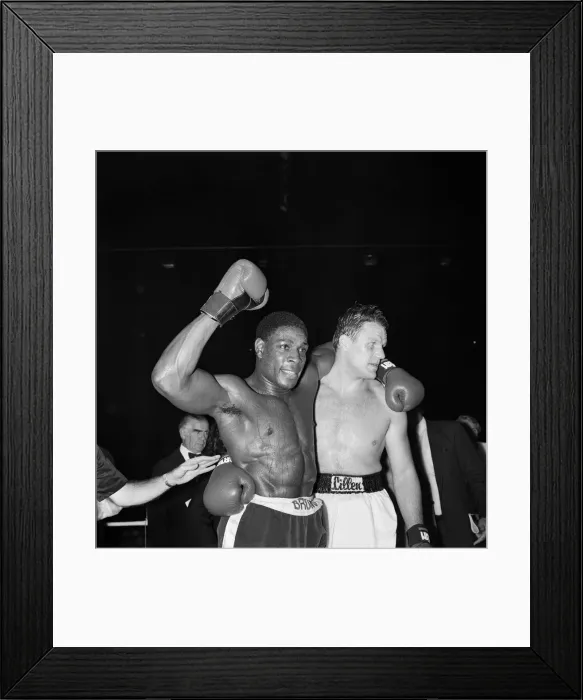 Framed Print : Frank Bruno vs. Anders Eklund for the European Heavyweight Title Framed Print : Frank Bruno vs. Anders Eklund for the European Heavyweight Title