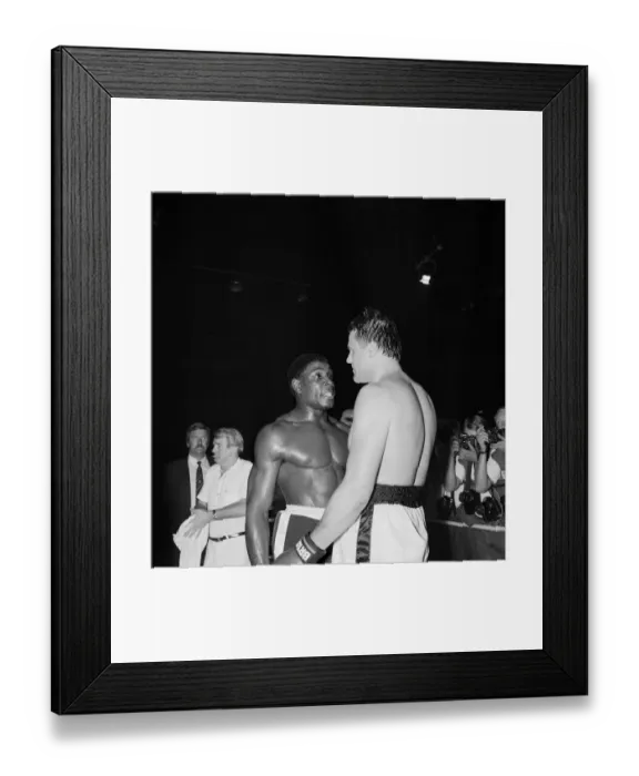 Framed Print : Frank Bruno vs. Anders Eklund for the European Heavyweight Title