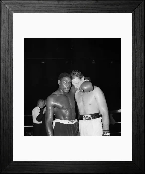 Framed Print : Frank Bruno vs. Anders Eklund for the European Heavyweight Title Framed Print : Frank Bruno vs. Anders Eklund for the European Heavyweight Title