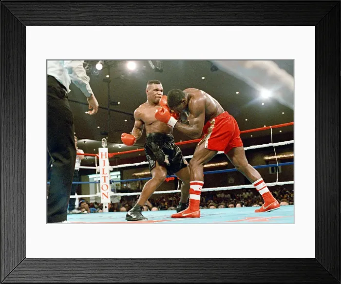 Framed Print : Mike Tyson vs. Frank Bruno for the WBA, WBC, IBF and lineal heavyweight championships Framed Print : Mike Tyson vs. Frank Bruno for the WBA, WBC, IBF and lineal heavyweight championships