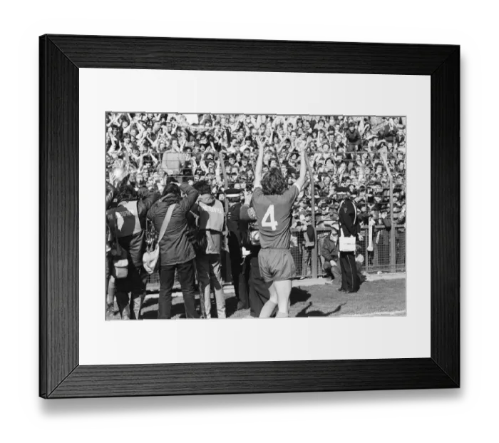 Framed Print : Liverpool Football team celebrate winning the League title after defeating Aston Villa Framed Print : Liverpool Football team celebrate winning the League title after defeating Aston Villa