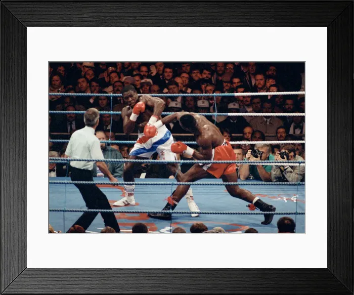Framed Print : Lennox Lewis vs. Frank Bruno at the National Stadium, Cardiff Arms Park Framed Print : Lennox Lewis vs. Frank Bruno at the National Stadium, Cardiff Arms Park