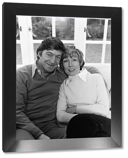Michael Parkinson at home in Berkshire with his wife Mary. 1st March 1978