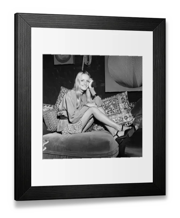 Framed Print : Twiggy, pictured in 1970. Twiggy. model and actress