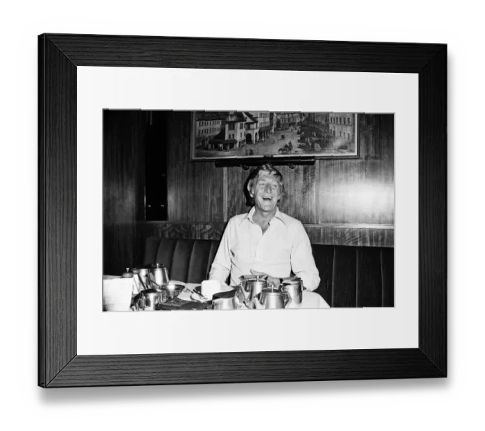 Framed Print : Michael Parkinson pictured in Sydney. 1st June 1982