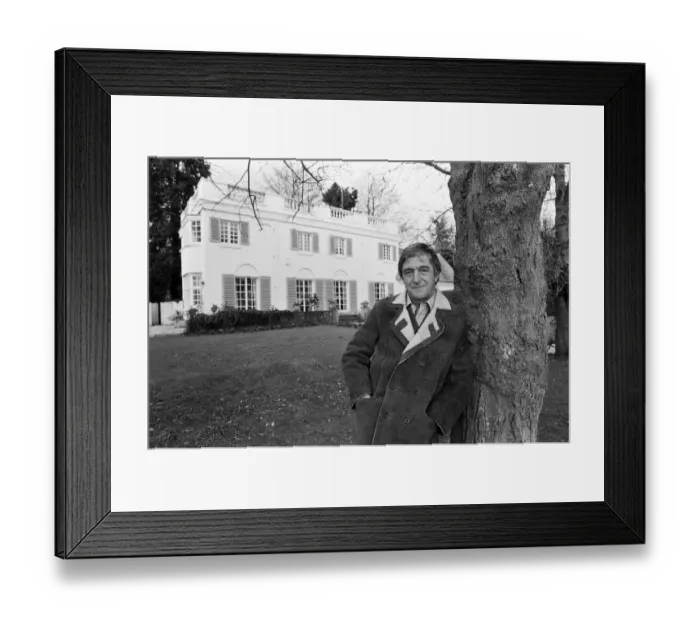 Framed Print : Michael Parkinson at home in Berkshire. 14th February 1981