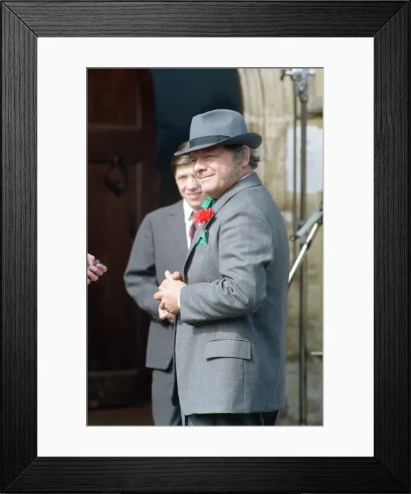Framed Print : David Jason as Pop Larkin pictured during filming The Darling Buds of May Framed Print : David Jason as Pop Larkin pictured during filming The Darling Buds of May