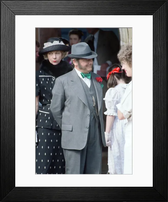 Framed Print : David Jason as Pop Larkin pictured during filming The Darling Buds of May Framed Print : David Jason as Pop Larkin pictured during filming The Darling Buds of May