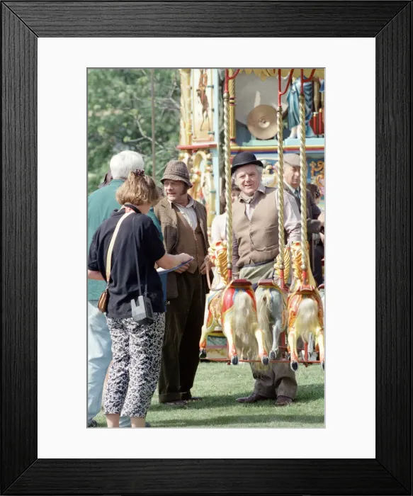 Framed Print : Actor David Jason and other cast members pictured during the filming of Framed Print : Actor David Jason and other cast members pictured during the filming of