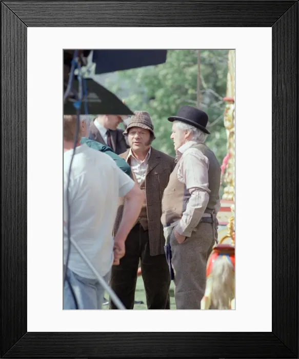 Framed Print : Actor David Jason and other cast members pictured during the filming of Framed Print : Actor David Jason and other cast members pictured during the filming of