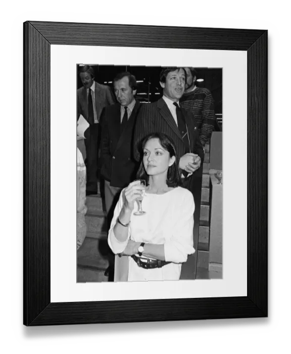 Framed Print : David Frost, Peter Jay and Anna Ford at the TV-am studios. 21st February 1983 Framed Print : David Frost, Peter Jay and Anna Ford at the TV-am studios. 21st February 1983