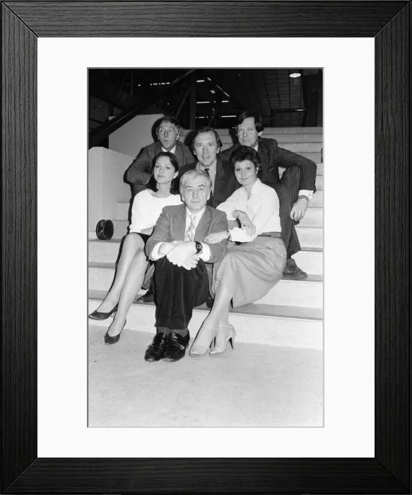 Framed Print : Robert Kee, Michael Parkinson, Anna Ford, David Frost, Angela Rippon Framed Print : Robert Kee, Michael Parkinson, Anna Ford, David Frost, Angela Rippon