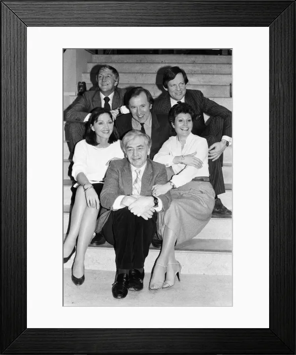 Framed Print : Robert Kee, Michael Parkinson, Anna Ford, David Frost, Angela Rippon Framed Print : Robert Kee, Michael Parkinson, Anna Ford, David Frost, Angela Rippon