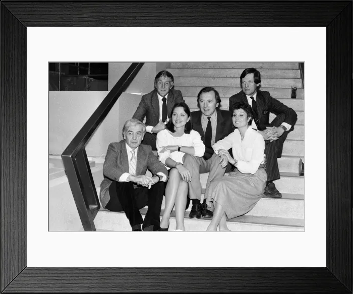 Framed Print : Robert Kee, Michael Parkinson, Anna Ford, David Frost, Angela Rippon