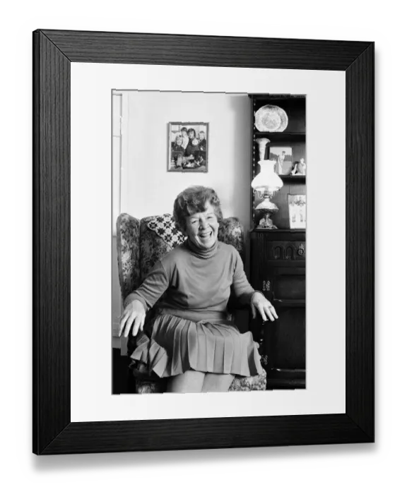 Framed Print : Freda Parkinson, mother of TVs Michael Parkinson. February 1981