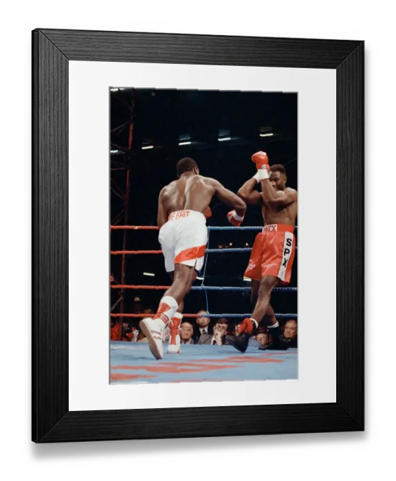 Framed Print : Lennox Lewis vs. Frank Bruno at the National Stadium, Cardiff Arms Park