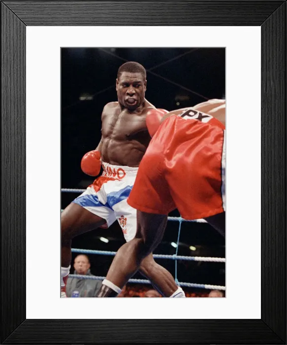 Framed Print : Lennox Lewis vs. Frank Bruno at the National Stadium, Cardiff Arms Park Framed Print : Lennox Lewis vs. Frank Bruno at the National Stadium, Cardiff Arms Park