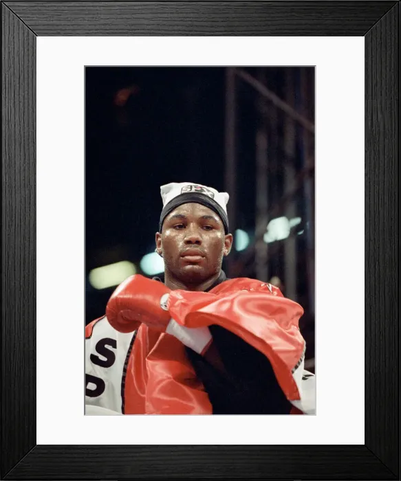 Framed Print : Lennox Lewis vs. Frank Bruno at the National Stadium, Cardiff Arms Park Framed Print : Lennox Lewis vs. Frank Bruno at the National Stadium, Cardiff Arms Park