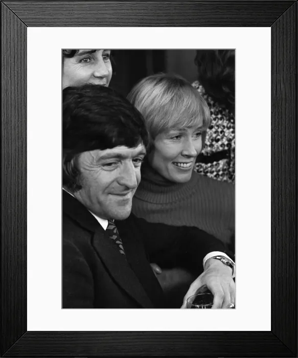 Framed Print : Michael Parkinson and his wife Mary. 1st January 1972 Framed Print : Michael Parkinson and his wife Mary. 1st January 1972