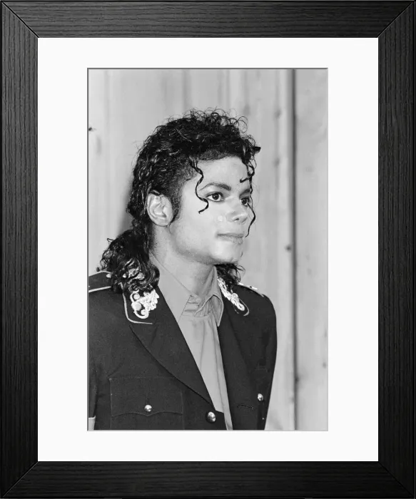 Framed Print : Michael Jackson, pictured in 1988, in London where he is entered into The Guinness World