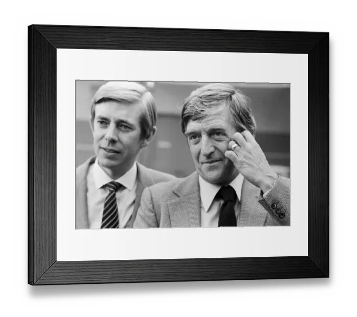 Framed Print : Henry Kelly (left) is to join TV-am and will present Good Morning Britain
