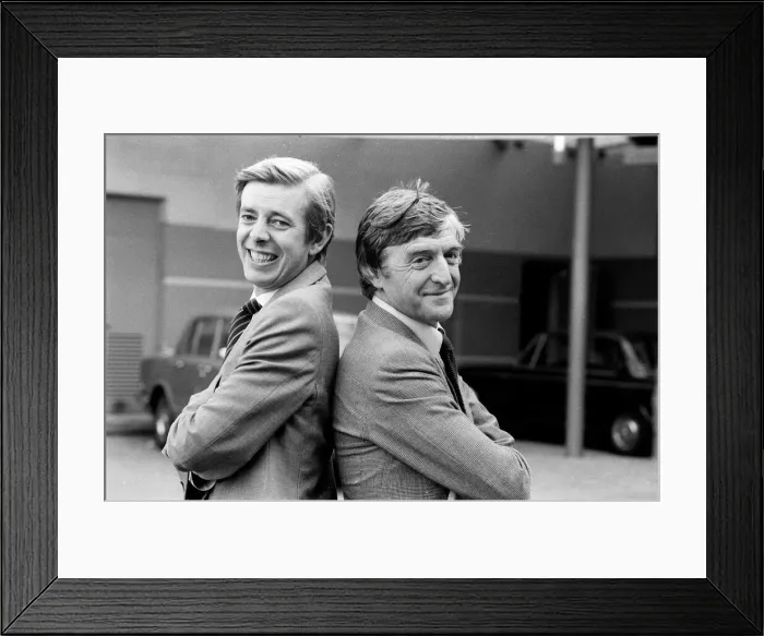 Framed Print : Henry Kelly (left) is to join TV-am and will present Good Morning Britain Framed Print : Henry Kelly (left) is to join TV-am and will present Good Morning Britain
