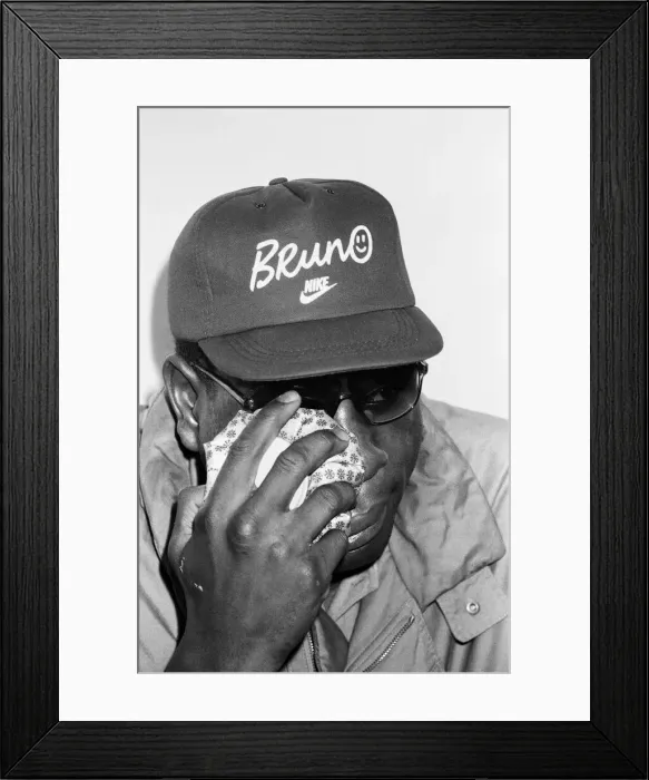 Framed Print : Tim Witherspoon vs. Frank Bruno at Wembley Stadium. This was Witherspoon Framed Print : Tim Witherspoon vs. Frank Bruno at Wembley Stadium. This was Witherspoon