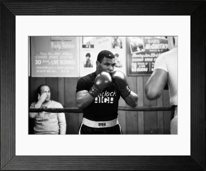 Framed Print : Mike Tyson in London to see Frank Bruno against James Quick'Tillis Framed Print : Mike Tyson in London to see Frank Bruno against James Quick'Tillis