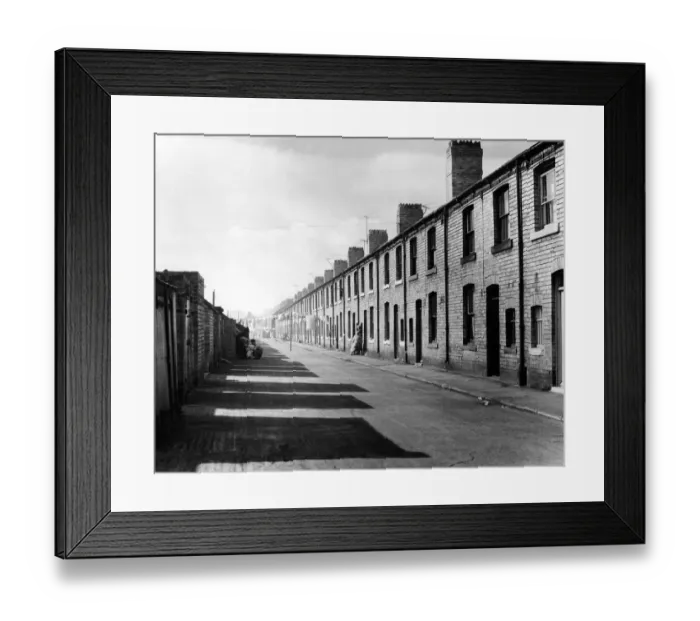 Framed Print : Long rows of houses, Ashington. Circa 1961 Framed Print : Long rows of houses, Ashington. Circa 1961