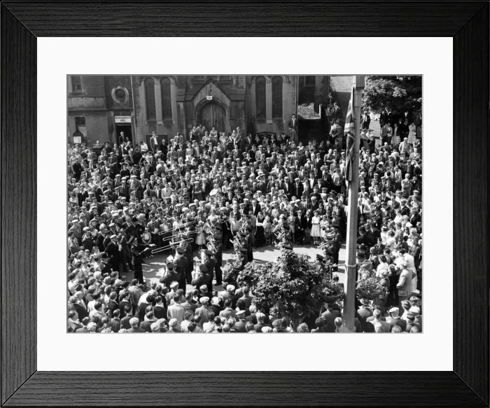 Framed Print : The miners of Northumberland marched into Bedlington their capital'for a day