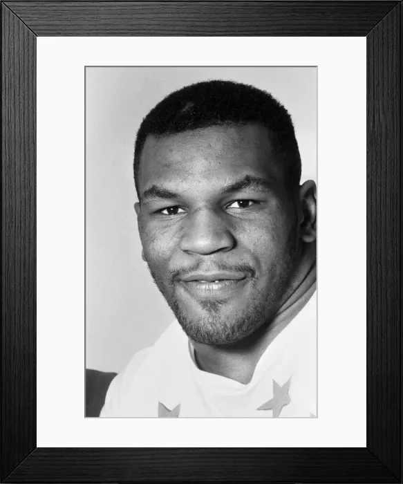 Framed Print : Mike Tyson in London to see Frank Bruno against James Quick'Tillis Framed Print : Mike Tyson in London to see Frank Bruno against James Quick'Tillis