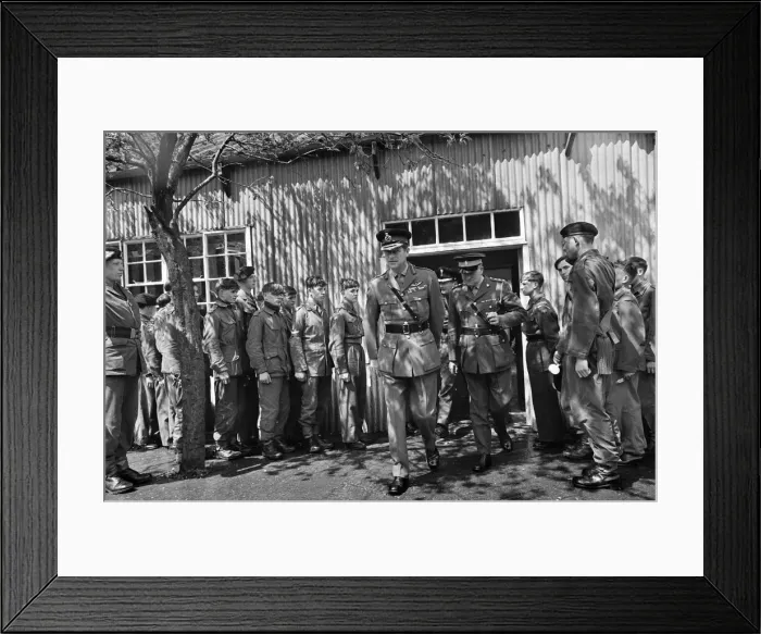 Framed Print : Prince Philip, Duke of Edinburgh, visiting the Infantry Junior Leaders Battalion at Park