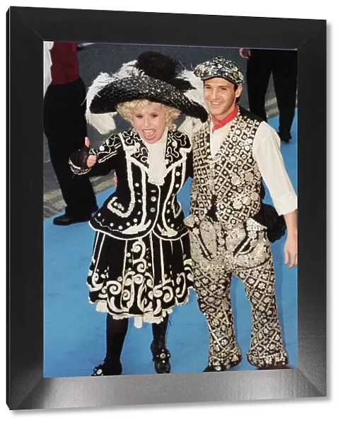 Barbara Windsor with boyfriend Scott Harvey, dressed as a Pearly Queen and King