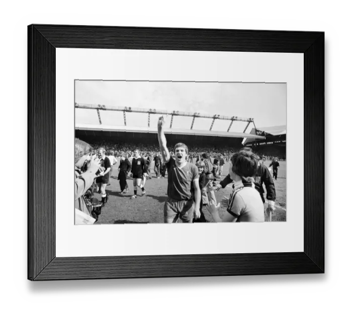 Framed Print : Liverpool win the League Championship after a goalless draw with West Ham United