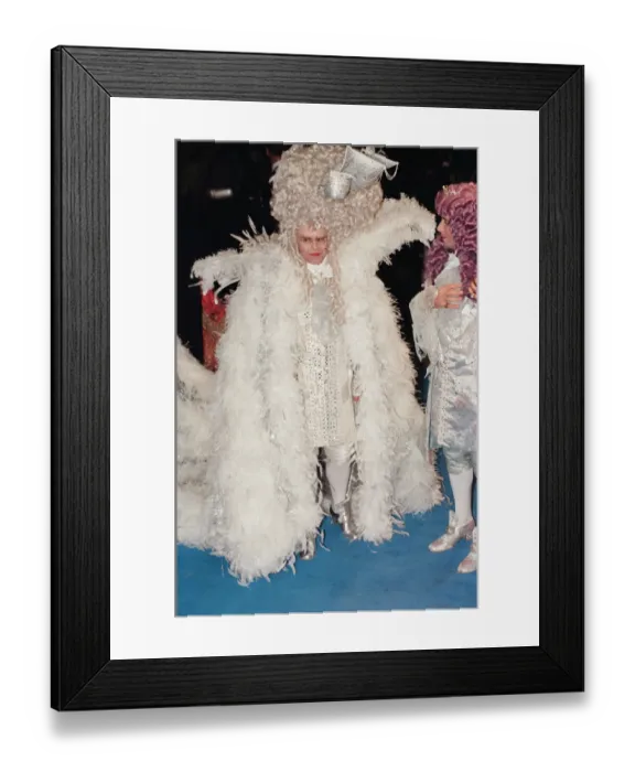 Framed Print : Elton John and David Furnish arriving at Eltons 50th birthday party at Hammersmith Framed Print : Elton John and David Furnish arriving at Eltons 50th birthday party at Hammersmith