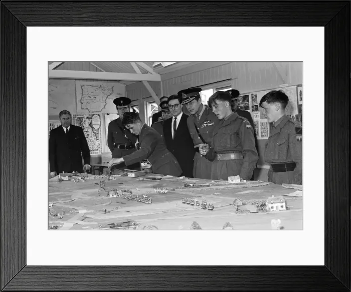 Framed Print : Prince Philip, Duke of Edinburgh, visiting the Infantry Junior Leaders Battalion at Park