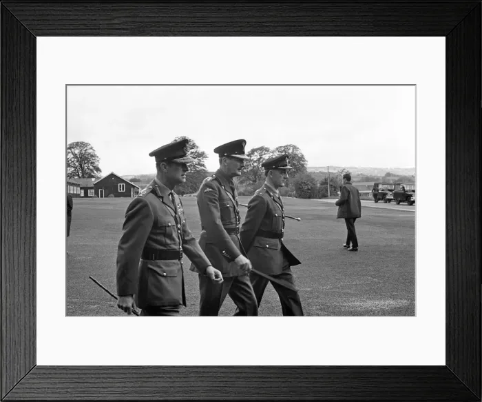 Framed Print : Prince Philip, Duke of Edinburgh, visiting the Infantry Junior Leaders Battalion at Park