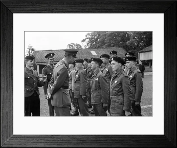 Framed Print : Prince Philip, Duke of Edinburgh, visiting the Infantry Junior Leaders Battalion at Park Framed Print : Prince Philip, Duke of Edinburgh, visiting the Infantry Junior Leaders Battalion at Park
