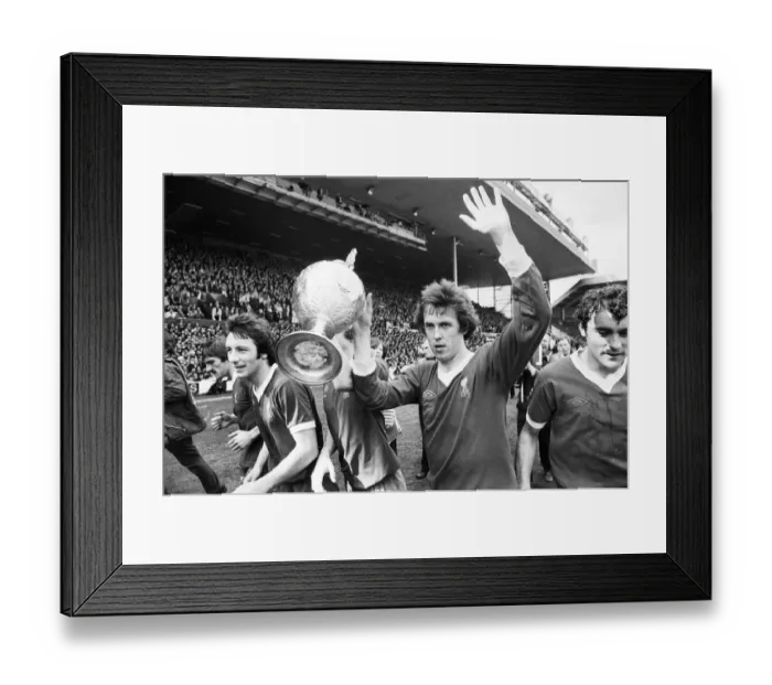 Framed Print : Liverpool win the League Championship after a goalless draw with West Ham United