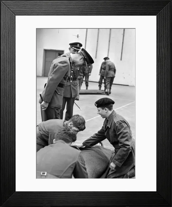 Framed Print : Prince Philip, Duke of Edinburgh, visiting the Infantry Junior Leaders Battalion at Park Framed Print : Prince Philip, Duke of Edinburgh, visiting the Infantry Junior Leaders Battalion at Park
