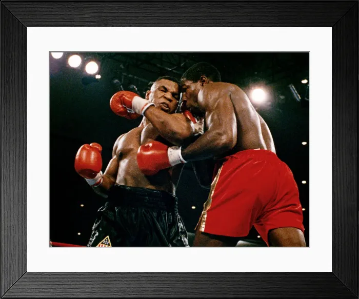 Framed Print : Mike Tyson vs. Frank Bruno for the WBA, WBC, IBF and lineal heavyweight championships Framed Print : Mike Tyson vs. Frank Bruno for the WBA, WBC, IBF and lineal heavyweight championships