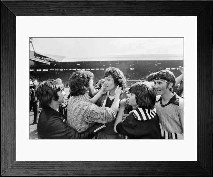 Framed Print : Liverpool win the League Championship after a goalless draw with West Ham United Framed Print : Liverpool win the League Championship after a goalless draw with West Ham United