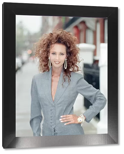 Iman, fashion model and actress, pictured in London, Thursday 26th October 1989