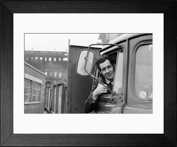 Framed Print : A miner goes back to work in Fishburn, County Durham. 1972 Framed Print : A miner goes back to work in Fishburn, County Durham. 1972