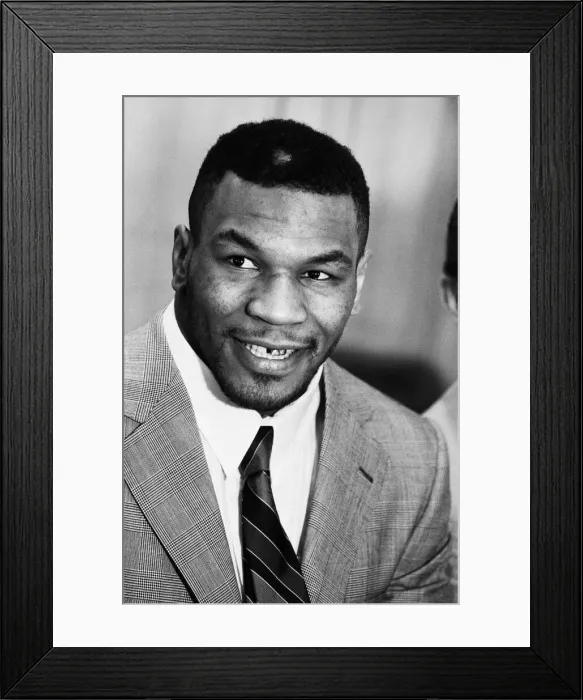 Framed Print : Mike Tyson in London to see Frank Bruno against James Quick'Tillis Framed Print : Mike Tyson in London to see Frank Bruno against James Quick'Tillis
