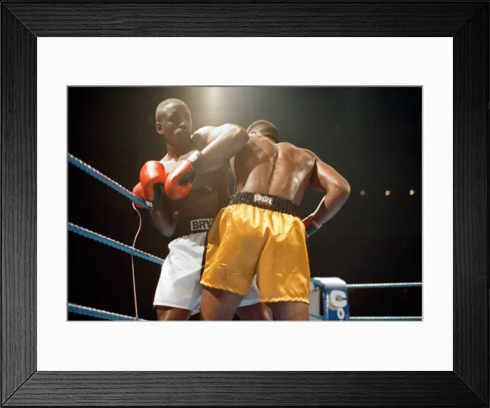 Framed Print : Professional debut for the 1988 Super Heavyweight Olympic Gold Medalist Lennox Lewis