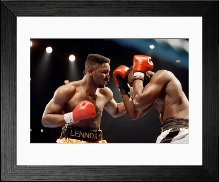 Framed Print : Professional debut for the 1988 Super Heavyweight Olympic Gold Medalist Lennox Lewis Framed Print : Professional debut for the 1988 Super Heavyweight Olympic Gold Medalist Lennox Lewis