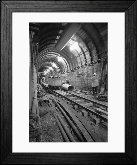 Framed Print : Channel Tunnel project cancelled 20th January 1975 On the day the button was to be Framed Print : Channel Tunnel project cancelled 20th January 1975 On the day the button was to be