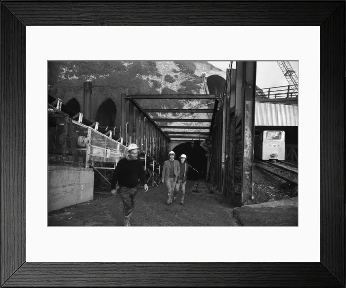 Framed Print : Channel Tunnel project cancelled 20th January 1975 On the day the button was to be Framed Print : Channel Tunnel project cancelled 20th January 1975 On the day the button was to be